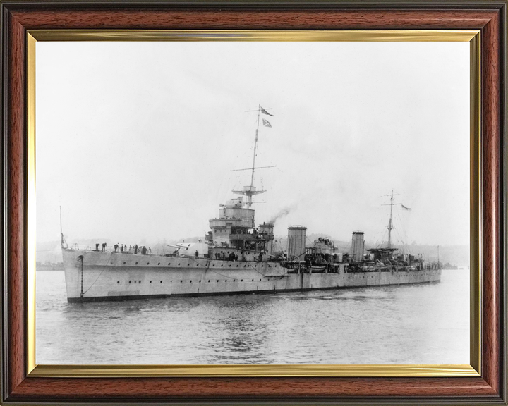 HMS Enterprise (D52) Royal Navy Emerald Class Light Cruiser Port Side View Photo Print Wall Art Decor - Posters, Prints, & Visual Artwork - by Hampshire Prints (image 9 of 9)