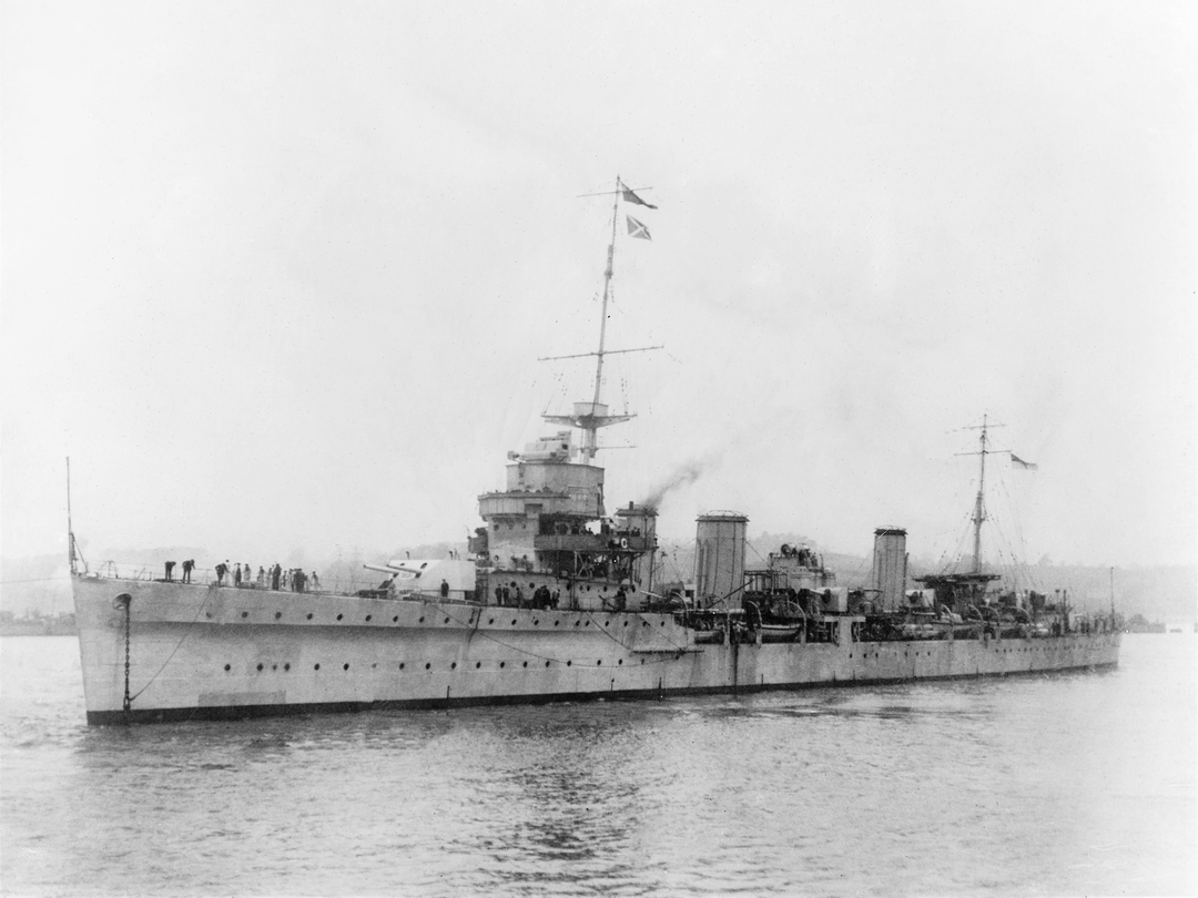HMS Enterprise (D52) Royal Navy Emerald Class Light Cruiser Port Side View Photo Print Wall Art Decor - Posters, Prints, & Visual Artwork - by Hampshire Prints (image 1 of 9)