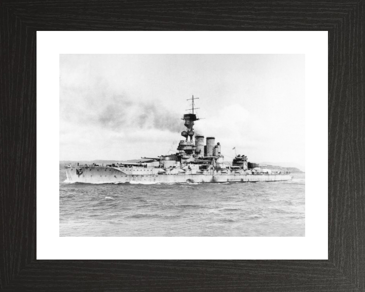 HMS Erin (1911) Royal Navy Dreadnought Battleship Port Side View Photo Print Wall Art Decor - Posters, Prints, & Visual Artwork - by Hampshire Prints (image 2 of 9)