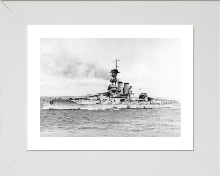 HMS Erin (1911) Royal Navy Dreadnought Battleship Port Side View Photo Print Wall Art Decor - Posters, Prints, & Visual Artwork - by Hampshire Prints (image 4 of 9)