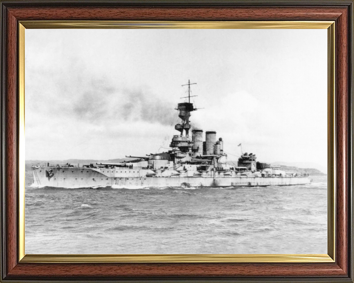 HMS Erin (1911) Royal Navy Dreadnought Battleship Port Side View Photo Print Wall Art Decor - Posters, Prints, & Visual Artwork - by Hampshire Prints (image 9 of 9)
