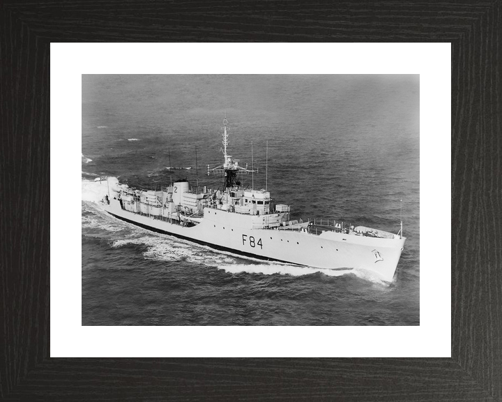 HMS Exmouth (F84) Royal Navy Blackwood Class Frigate High Starboard View Photo Print Wall Art Decor - Posters, Prints, & Visual Artwork - by Hampshire Prints (image 2 of 9)