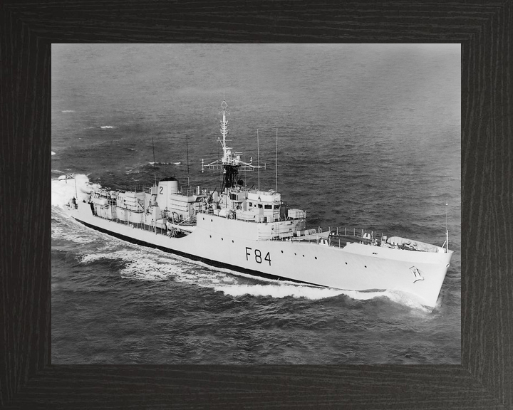HMS Exmouth (F84) Royal Navy Blackwood Class Frigate High Starboard View Photo Print Wall Art Decor - Posters, Prints, & Visual Artwork - by Hampshire Prints (image 3 of 9)