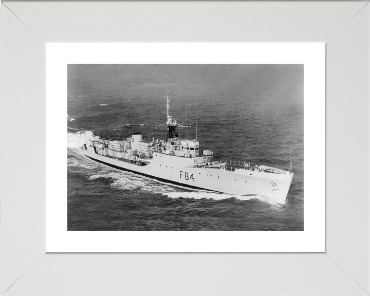 HMS Exmouth (F84) Royal Navy Blackwood Class Frigate High Starboard View Photo Print Wall Art Decor - Posters, Prints, & Visual Artwork - by Hampshire Prints (image 4 of 9)