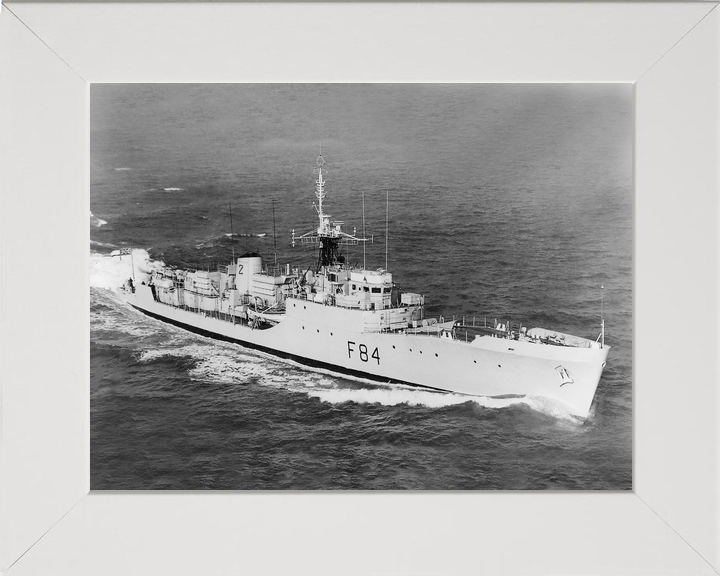 HMS Exmouth (F84) Royal Navy Blackwood Class Frigate High Starboard View Photo Print Wall Art Decor - Posters, Prints, & Visual Artwork - by Hampshire Prints (image 5 of 9)