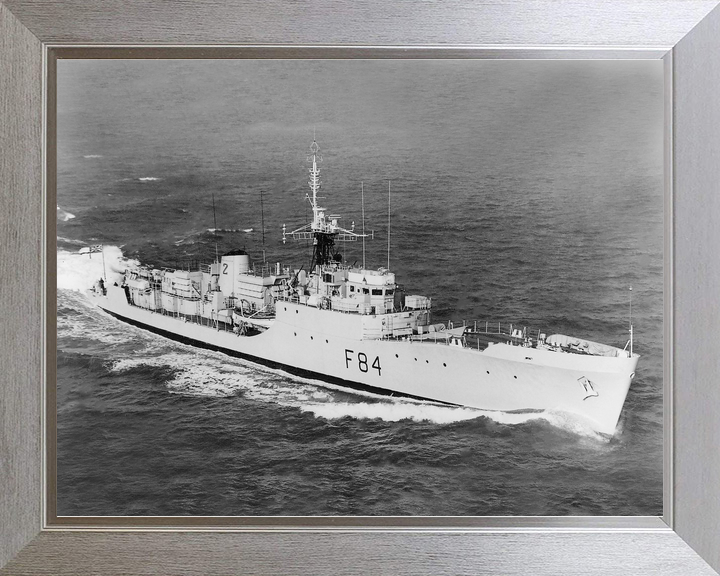 HMS Exmouth (F84) Royal Navy Blackwood Class Frigate High Starboard View Photo Print Wall Art Decor - Posters, Prints, & Visual Artwork - by Hampshire Prints (image 7 of 9)