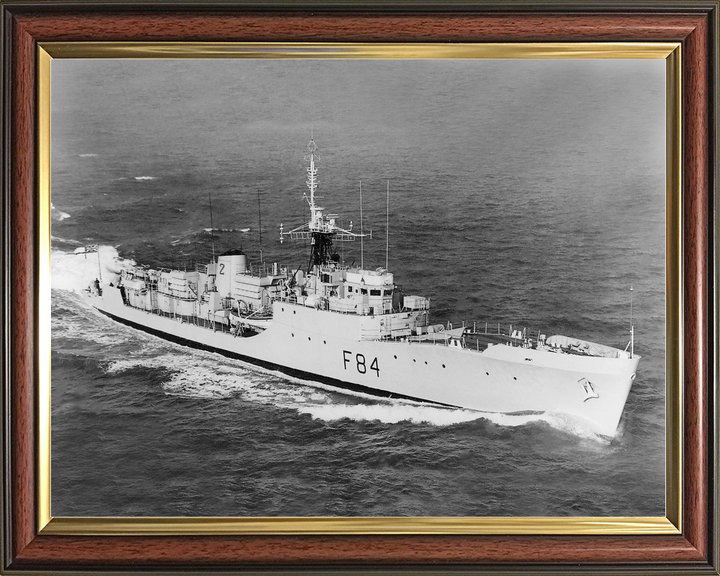 HMS Exmouth (F84) Royal Navy Blackwood Class Frigate High Starboard View Photo Print Wall Art Decor - Posters, Prints, & Visual Artwork - by Hampshire Prints (image 9 of 9)