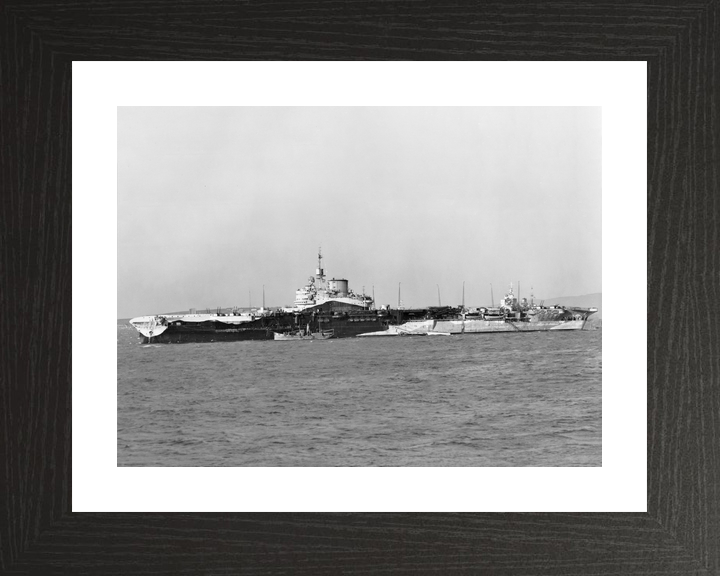 HMS Formidable (67) Royal Navy Illustrious Class Aircraft Carrier Port Side View Photo Print Wall Art Decor - Posters, Prints, & Visual Artwork - by Hampshire Prints (image 2 of 9)