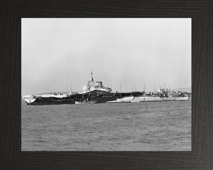 HMS Formidable (67) Royal Navy Illustrious Class Aircraft Carrier Port Side View Photo Print Wall Art Decor - Posters, Prints, & Visual Artwork - by Hampshire Prints (image 3 of 9)