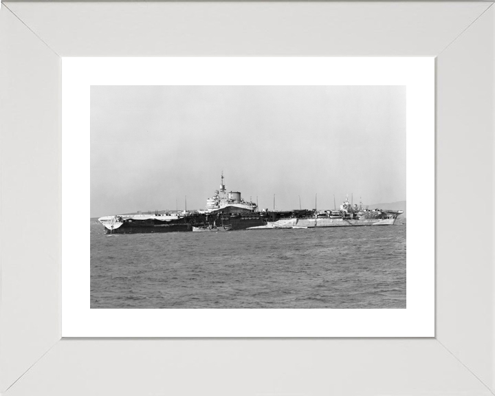 HMS Formidable (67) Royal Navy Illustrious Class Aircraft Carrier Port Side View Photo Print Wall Art Decor - Posters, Prints, & Visual Artwork - by Hampshire Prints (image 4 of 9)