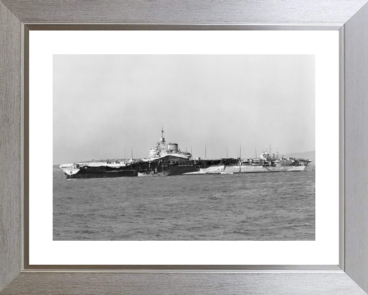 HMS Formidable (67) Royal Navy Illustrious Class Aircraft Carrier Port Side View Photo Print Wall Art Decor - Posters, Prints, & Visual Artwork - by Hampshire Prints (image 6 of 9)