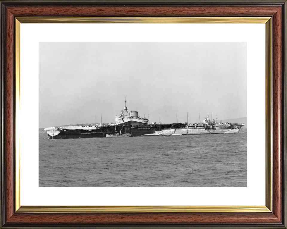 HMS Formidable (67) Royal Navy Illustrious Class Aircraft Carrier Port Side View Photo Print Wall Art Decor - Posters, Prints, & Visual Artwork - by Hampshire Prints (image 8 of 9)