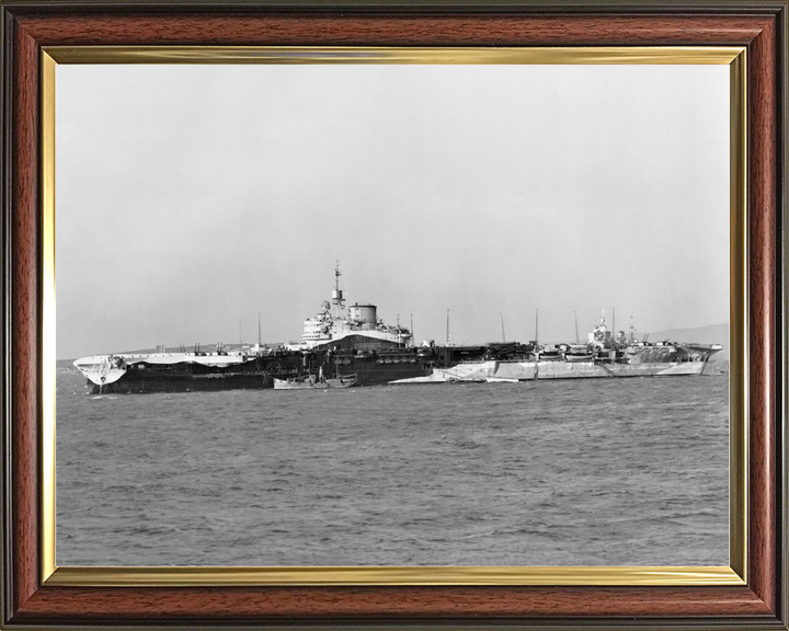 HMS Formidable (67) Royal Navy Illustrious Class Aircraft Carrier Port Side View Photo Print Wall Art Decor - Posters, Prints, & Visual Artwork - by Hampshire Prints (image 9 of 9)