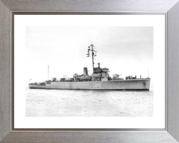 HMS Fowey (U15) (L15) Royal Navy Shoreham Class Sloop Starboard View Photo Print Wall Art Decor - Posters, Prints, & Visual Artwork - by Hampshire Prints (image 6 of 9)