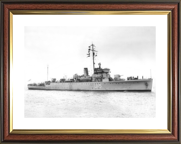 HMS Fowey (U15) (L15) Royal Navy Shoreham Class Sloop Starboard View Photo Print Wall Art Decor - Posters, Prints, & Visual Artwork - by Hampshire Prints (image 8 of 9)