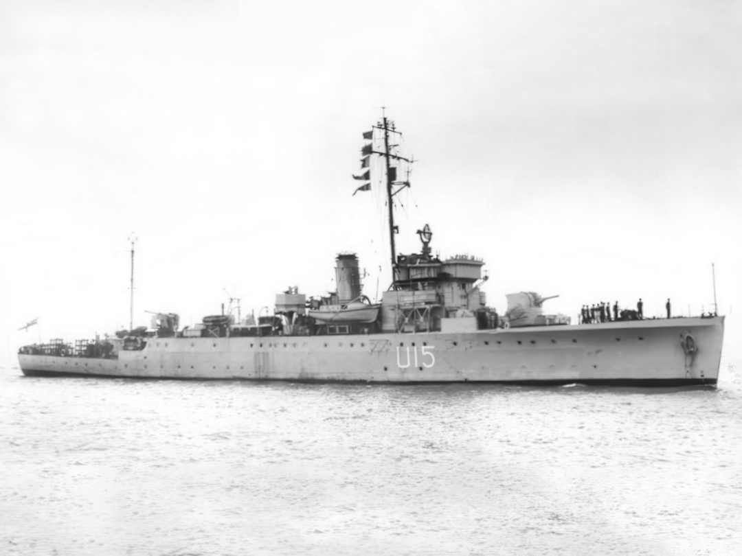HMS Fowey (U15) (L15) Royal Navy Shoreham Class Sloop Starboard View Photo Print Wall Art Decor - Posters, Prints, & Visual Artwork - by Hampshire Prints (image 1 of 9)