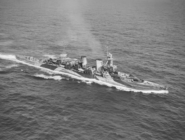 HMS Frobisher (D81) Royal Navy Hawkins Class Cruiser Starboard View Photo Print Wall Art Decor - Posters, Prints, & Visual Artwork - by Hampshire Prints (image 1 of 9)