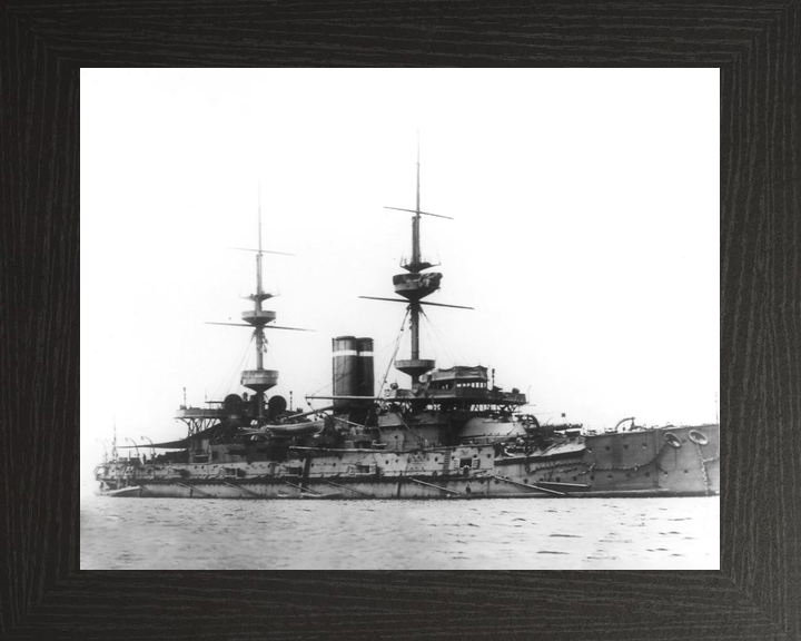 HMS Hannibal (1896) Royal Navy Majestic Class Pre Dreadnought Starboard View Photo Print Wall Ar Decor - Posters, Prints, & Visual Artwork - by Hampshire Prints (image 3 of 9)