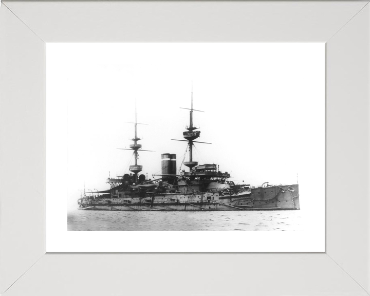 HMS Hannibal (1896) Royal Navy Majestic Class Pre Dreadnought Starboard View Photo Print Wall Ar Decor - Posters, Prints, & Visual Artwork - by Hampshire Prints (image 4 of 9)