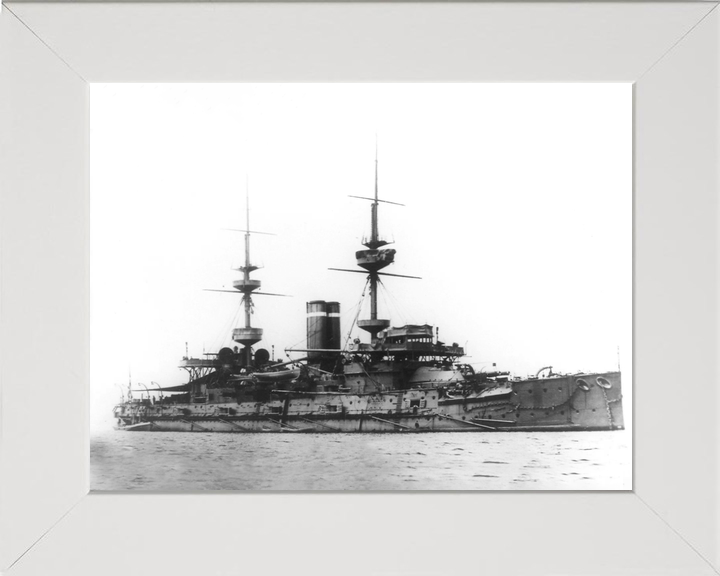 HMS Hannibal (1896) Royal Navy Majestic Class Pre Dreadnought Starboard View Photo Print Wall Ar Decor - Posters, Prints, & Visual Artwork - by Hampshire Prints (image 5 of 9)