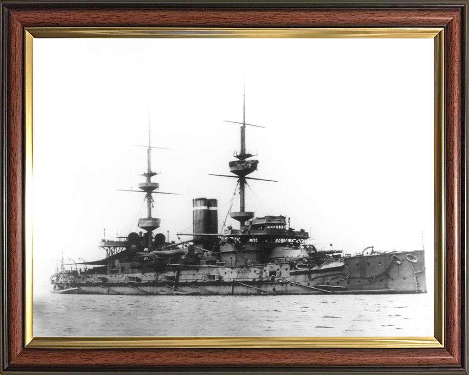 HMS Hannibal (1896) Royal Navy Majestic Class Pre Dreadnought Starboard View Photo Print Wall Ar Decor - Posters, Prints, & Visual Artwork - by Hampshire Prints (image 9 of 9)
