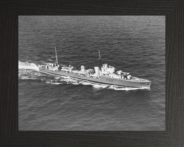 HMS Hereward (H93) Royal Navy H Class Destroyer Starboard View Photo Print Wall Art Decor - Posters, Prints, & Visual Artwork - by Hampshire Prints (image 3 of 9)