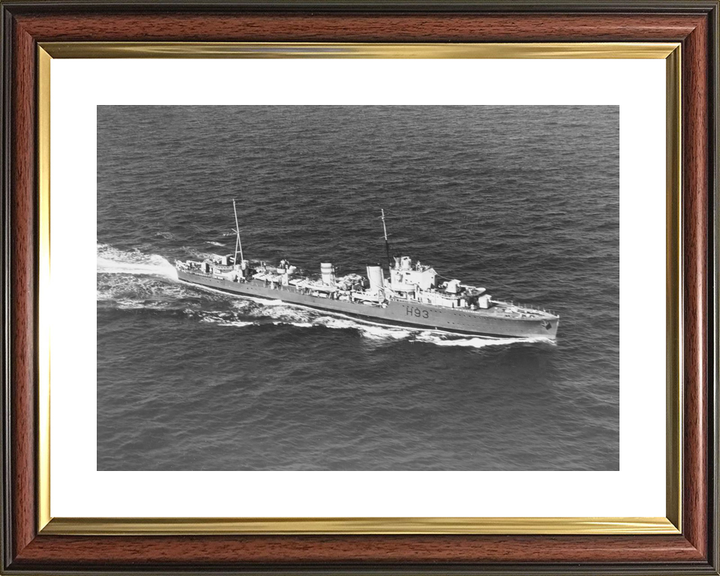 HMS Hereward (H93) Royal Navy H Class Destroyer Starboard View Photo Print Wall Art Decor - Posters, Prints, & Visual Artwork - by Hampshire Prints (image 8 of 9)