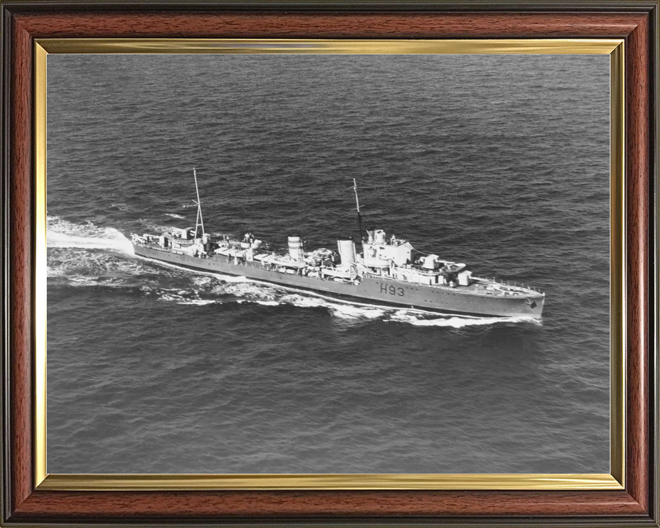 HMS Hereward (H93) Royal Navy H Class Destroyer Starboard View Photo Print Wall Art Decor - Posters, Prints, & Visual Artwork - by Hampshire Prints (image 9 of 9)