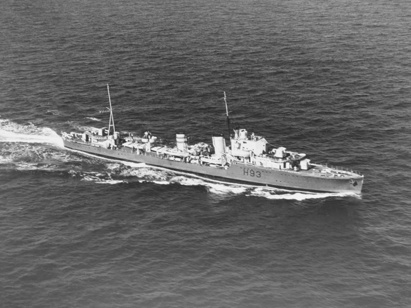 HMS Hereward H93 H Class Destroyer 20 December 1939