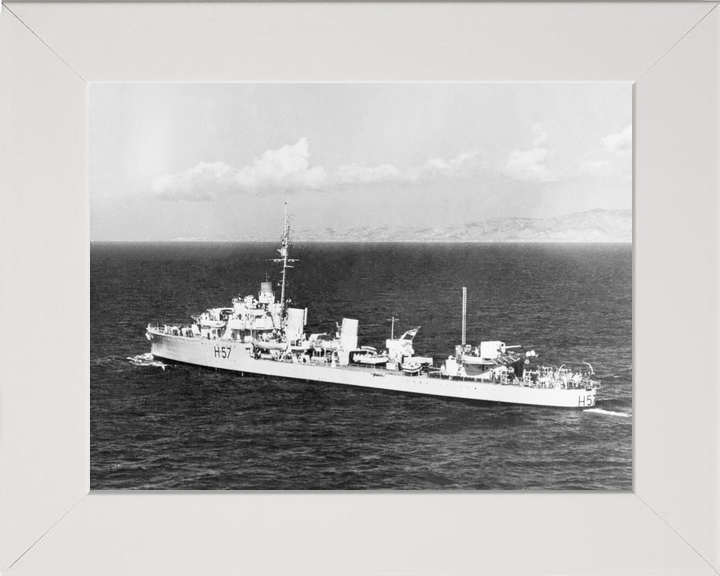 HMS Hesperus (H57) Royal Navy H Class Destroyer Port Side View Photo Print Wall Art Decor - Posters, Prints, & Visual Artwork - by Hampshire Prints (image 5 of 9)