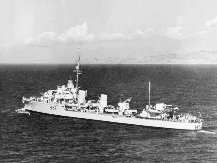 HMS Hesperus (H57) Royal Navy H Class Destroyer Port Side View Photo Print Wall Art Decor - Posters, Prints, & Visual Artwork - by Hampshire Prints (image 1 of 9)
