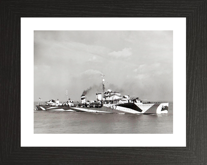 HMS Hesperus (H57) Royal Navy H Class Destroyer Starboard View Photo Print Wall Art Decor - Posters, Prints, & Visual Artwork - by Hampshire Prints (image 2 of 9)
