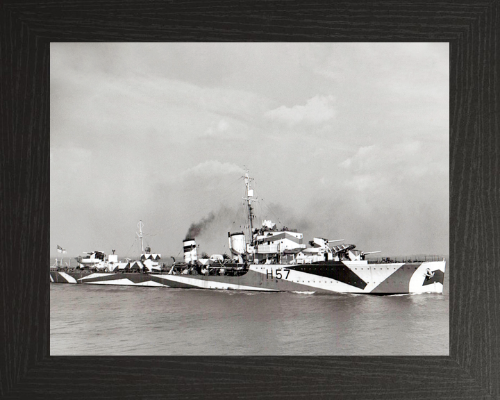 HMS Hesperus (H57) Royal Navy H Class Destroyer Starboard View Photo Print Wall Art Decor - Posters, Prints, & Visual Artwork - by Hampshire Prints (image 3 of 9)