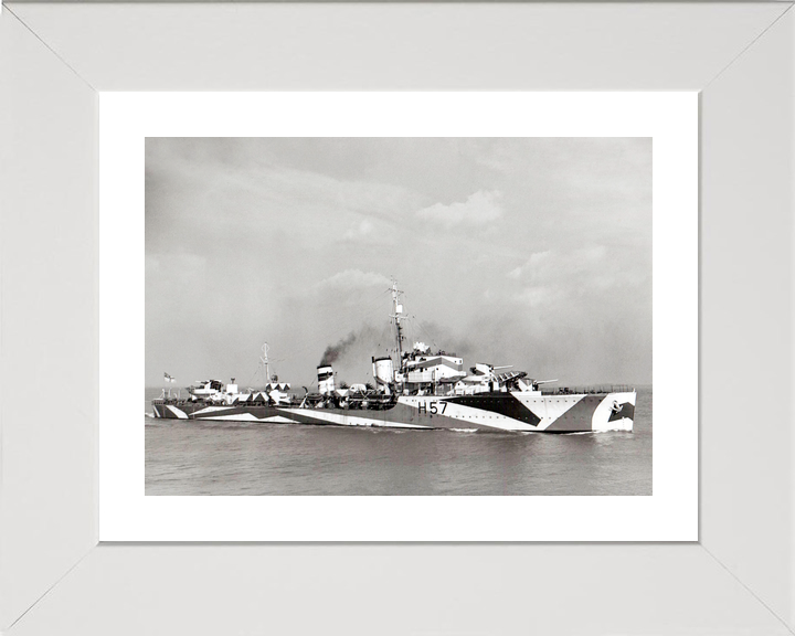HMS Hesperus (H57) Royal Navy H Class Destroyer Starboard View Photo Print Wall Art Decor - Posters, Prints, & Visual Artwork - by Hampshire Prints (image 4 of 9)