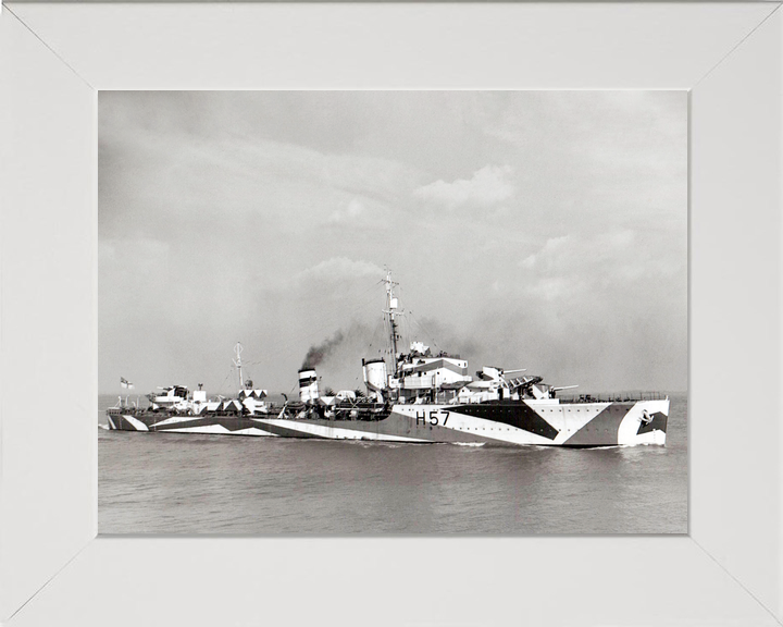 HMS Hesperus (H57) Royal Navy H Class Destroyer Starboard View Photo Print Wall Art Decor - Posters, Prints, & Visual Artwork - by Hampshire Prints (image 5 of 9)