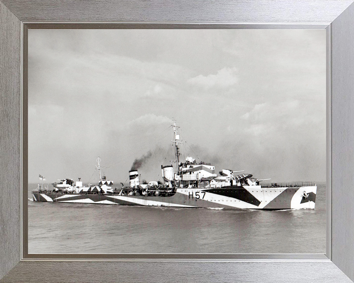 HMS Hesperus (H57) Royal Navy H Class Destroyer Starboard View Photo Print Wall Art Decor - Posters, Prints, & Visual Artwork - by Hampshire Prints (image 7 of 9)