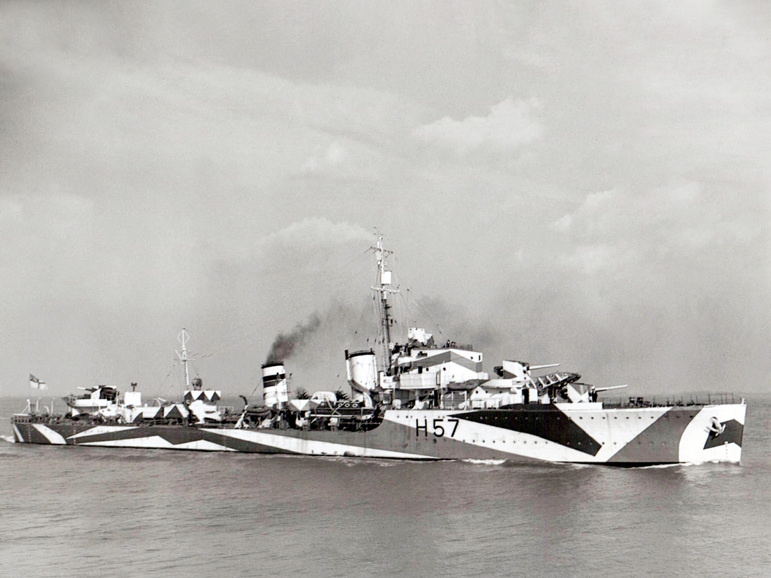 HMS Hesperus (H57) Royal Navy H Class Destroyer Starboard View Photo Print Wall Art Decor - Posters, Prints, & Visual Artwork - by Hampshire Prints (image 1 of 9)