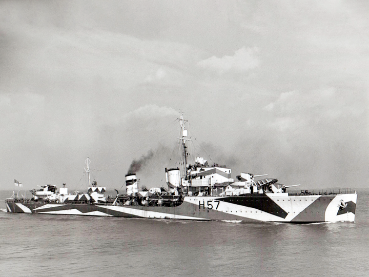 HMS Hesperus (H57) Royal Navy H Class Destroyer Starboard View Photo Print Wall Art Decor - Posters, Prints, & Visual Artwork - by Hampshire Prints (image 1 of 9)