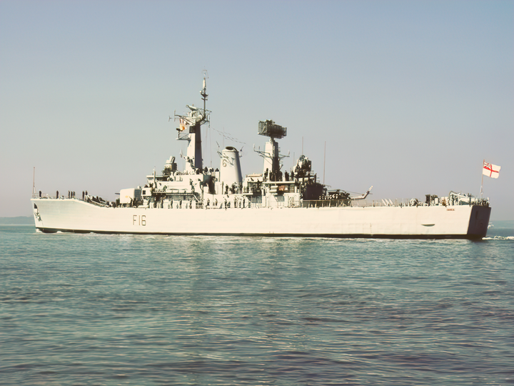 HMS Diomede (F16) Royal Navy Leander Class Frigate Leaving Portsmouth Photo Print Wall Art Decor Posters, Prints, & Visual Artwork Hampshire Prints 6 x 4 No Frame No
