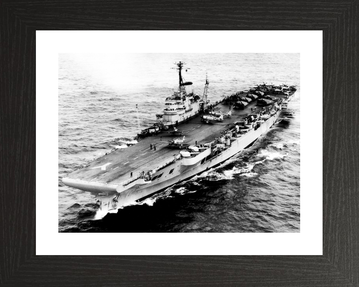 HMS Illustrious (87) Royal Navy Illustrious Class Aircraft Carrier Port Bow View Photo Print Wall Art Decor - Posters, Prints, & Visual Artwork - by Hampshire Prints (image 2 of 9)