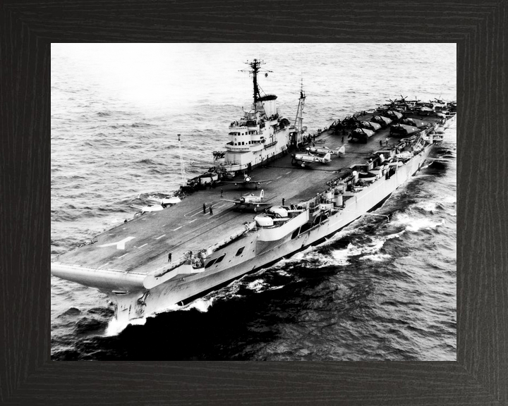 HMS Illustrious (87) Royal Navy Illustrious Class Aircraft Carrier Port Bow View Photo Print Wall Art Decor - Posters, Prints, & Visual Artwork - by Hampshire Prints (image 3 of 9)