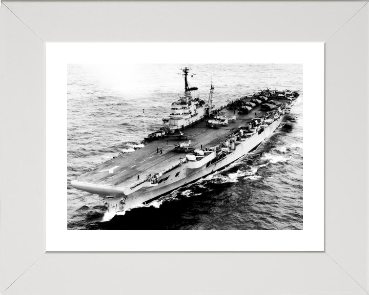 HMS Illustrious (87) Royal Navy Illustrious Class Aircraft Carrier Port Bow View Photo Print Wall Art Decor - Posters, Prints, & Visual Artwork - by Hampshire Prints (image 4 of 9)