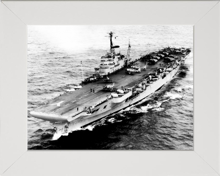 HMS Illustrious (87) Royal Navy Illustrious Class Aircraft Carrier Port Bow View Photo Print Wall Art Decor - Posters, Prints, & Visual Artwork - by Hampshire Prints (image 5 of 9)