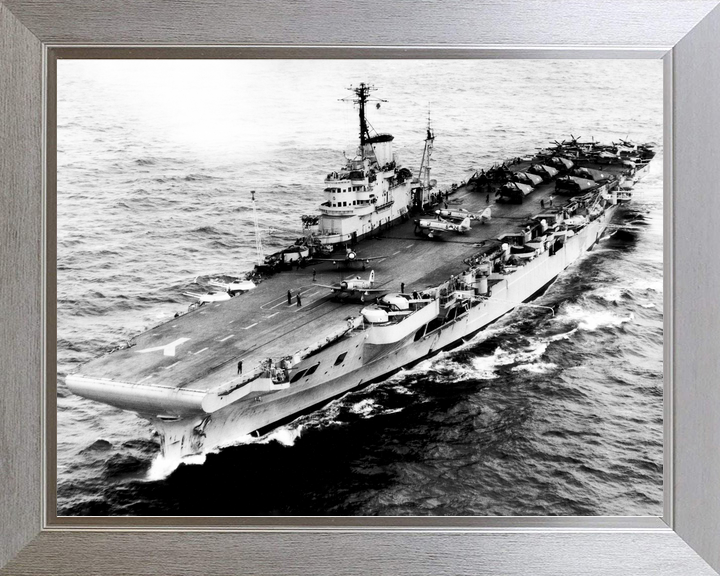 HMS Illustrious (87) Royal Navy Illustrious Class Aircraft Carrier Port Bow View Photo Print Wall Art Decor - Posters, Prints, & Visual Artwork - by Hampshire Prints (image 7 of 9)
