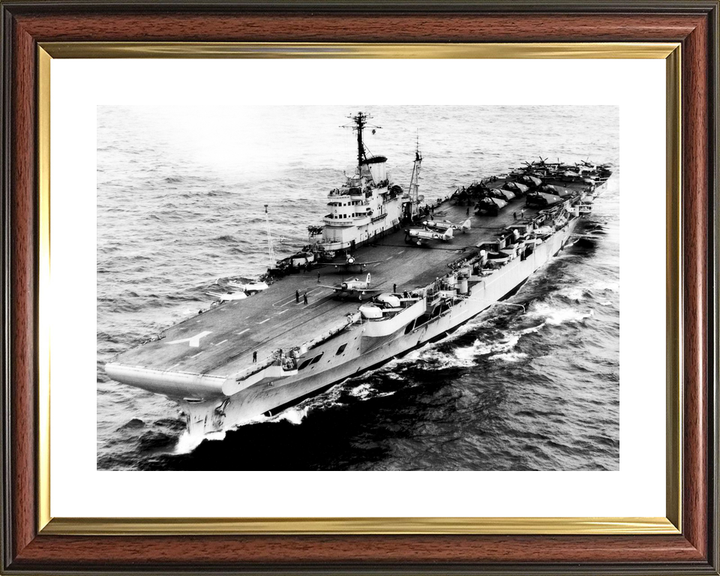 HMS Illustrious (87) Royal Navy Illustrious Class Aircraft Carrier Port Bow View Photo Print Wall Art Decor - Posters, Prints, & Visual Artwork - by Hampshire Prints (image 8 of 9)