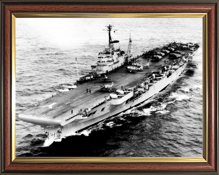 HMS Illustrious (87) Royal Navy Illustrious Class Aircraft Carrier Port Bow View Photo Print Wall Art Decor - Posters, Prints, & Visual Artwork - by Hampshire Prints (image 9 of 9)