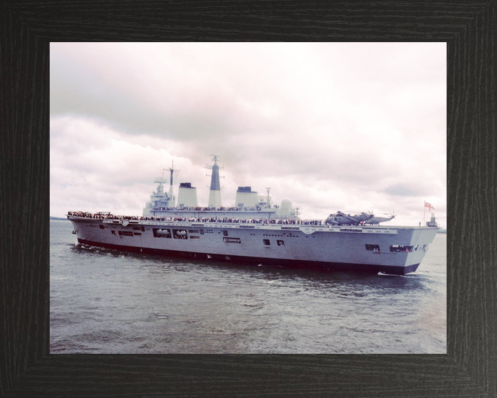 HMS Illustrious (R06) Royal Navy Invincible Class Aircraft Carrier Families Day Photo Print Wall Art Decor - Posters, Prints, & Visual Artwork - by Hampshire Prints (image 3 of 9)