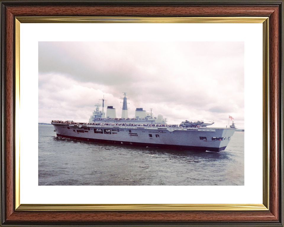 HMS Illustrious (R06) Royal Navy Invincible Class Aircraft Carrier Families Day Photo Print Wall Art Decor - Posters, Prints, & Visual Artwork - by Hampshire Prints (image 8 of 9)