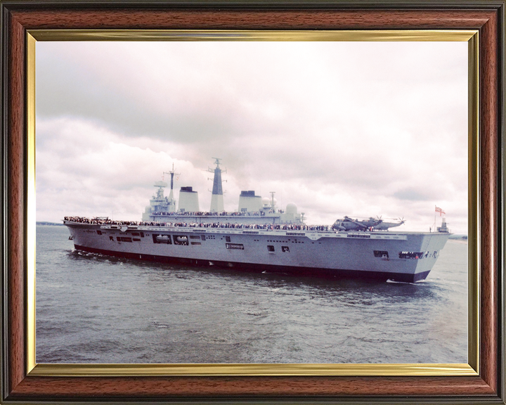 HMS Illustrious (R06) Royal Navy Invincible Class Aircraft Carrier Families Day Photo Print Wall Art Decor - Posters, Prints, & Visual Artwork - by Hampshire Prints (image 9 of 9)