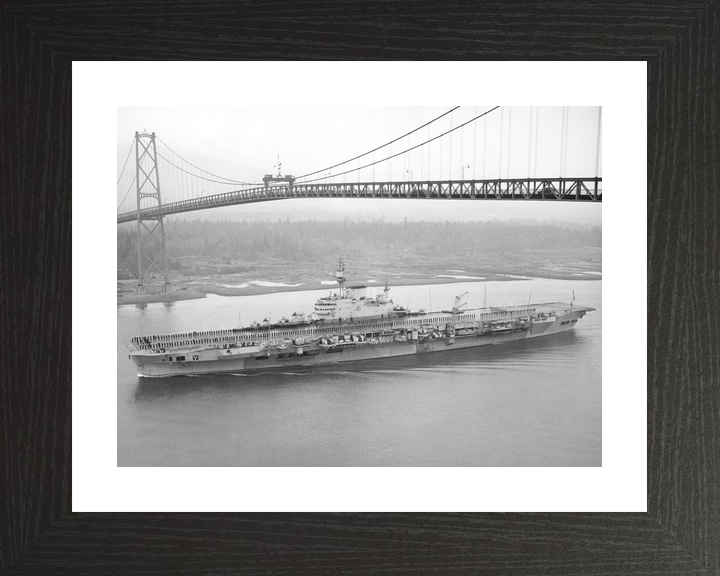 HMS Implacable (R86) Royal Navy Implacable Class Aircraft Carrier Entering Harbour Photo Print Wall Art Decor - Posters, Prints, & Visual Artwork - by Hampshire Prints (image 2 of 9)